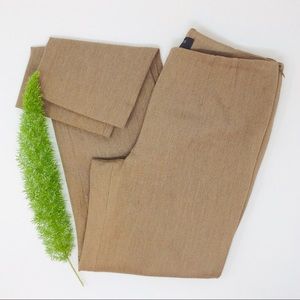 Talbots Petites Brown Crop Ankle Pants Size (2P)